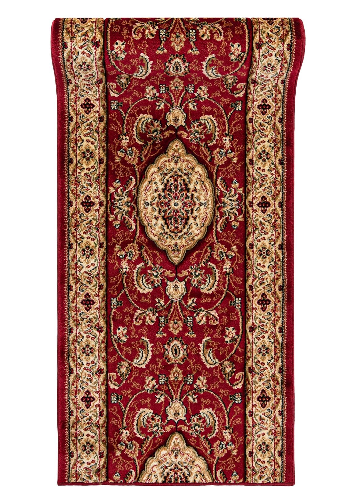 Läufer nach Maß Orientalisch Rot 6956D YESEMEK - Rahmen, rot, blau
